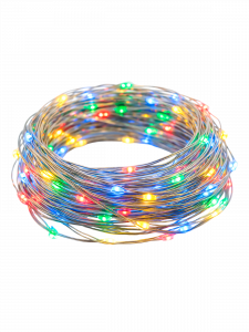 Огонек OG-LDG12 гирлянда LED RGB-импульс (3м,2*AA) (УПАКОВКА 10ШТ)